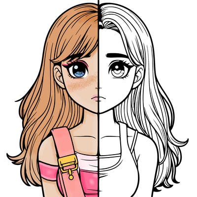 realistic girl split