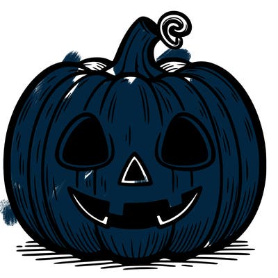 halloween pumpkin drawing