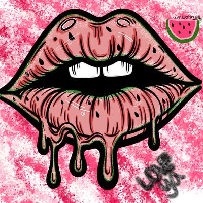 lips that look realistic and drip