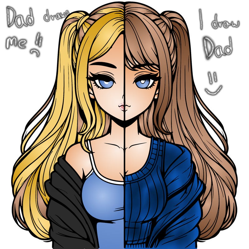 realistic girl split