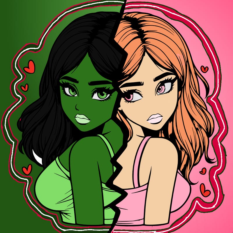 realistic girl split