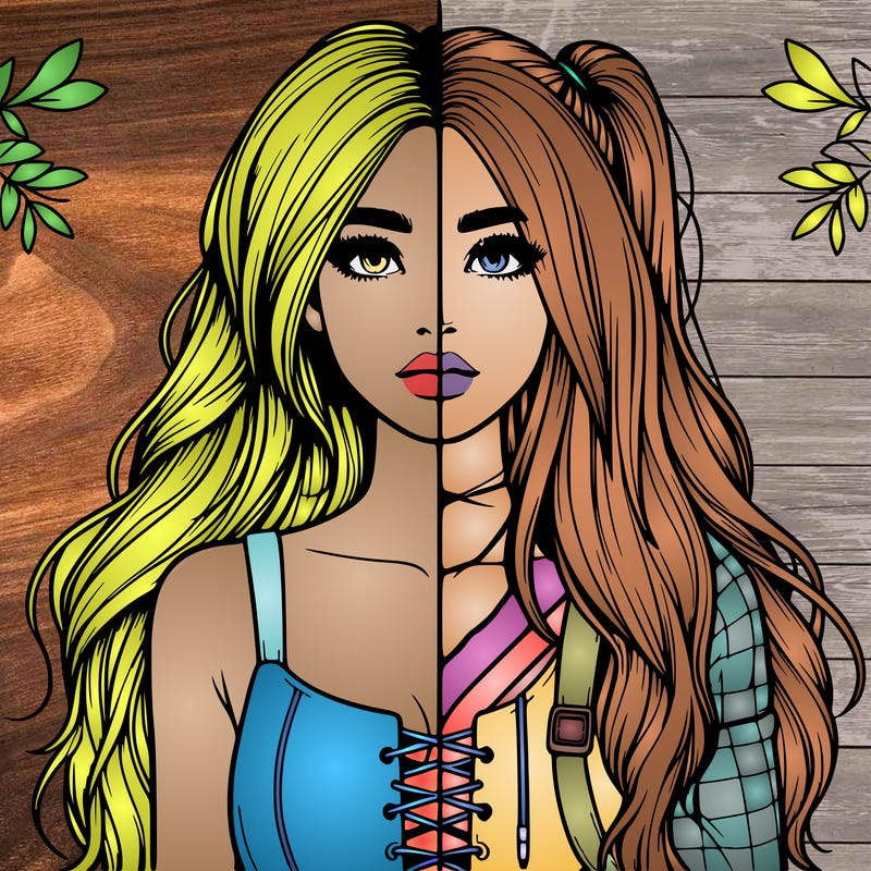 realistic girl split