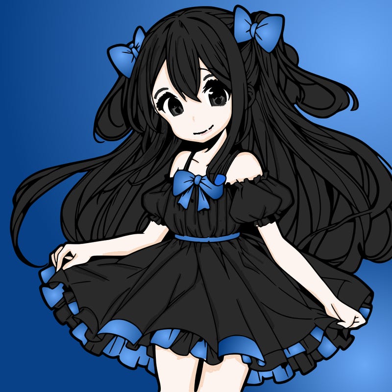 anime girl in small dress