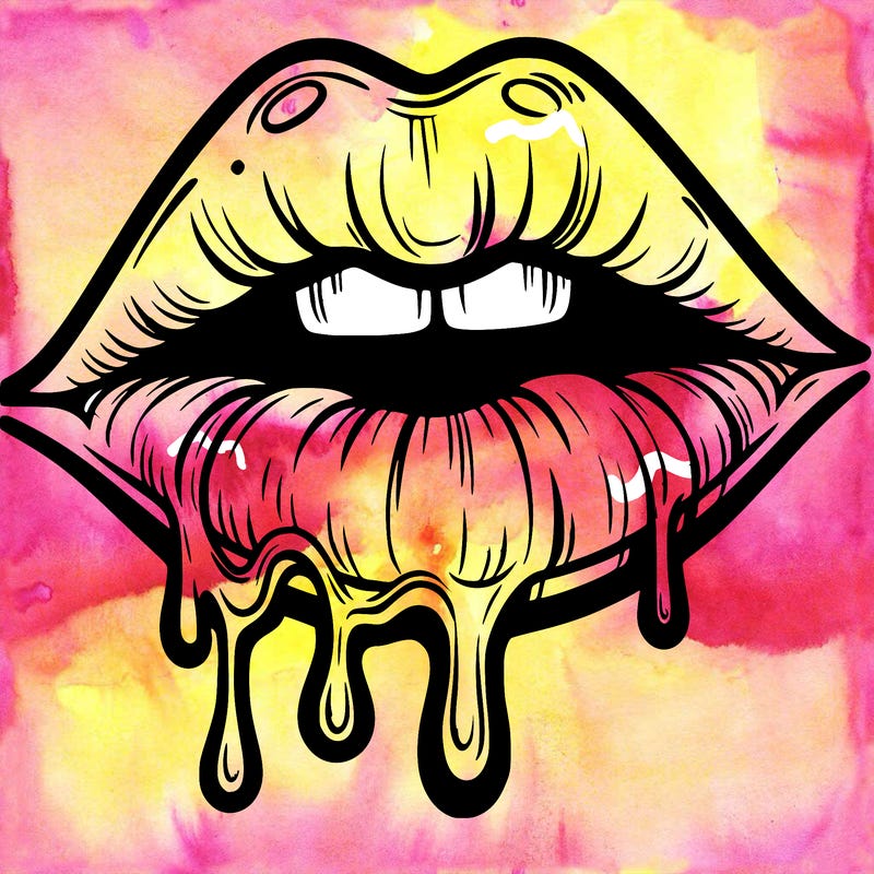 lips that look realistic and drip