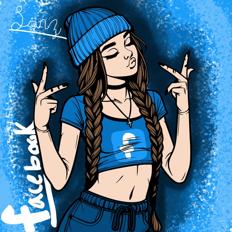 realistic teenage girl with braids and a beanie and crop top doing 🫶🏼