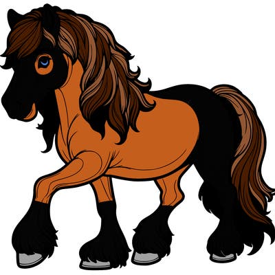 realistic horse