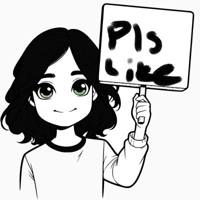 realistic girl holding up a sign