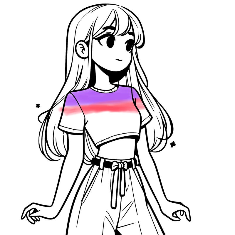 girl in a cute crop top