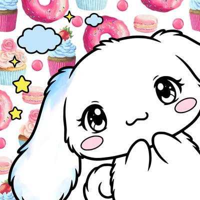 anime cinnamoroll cute fluffy