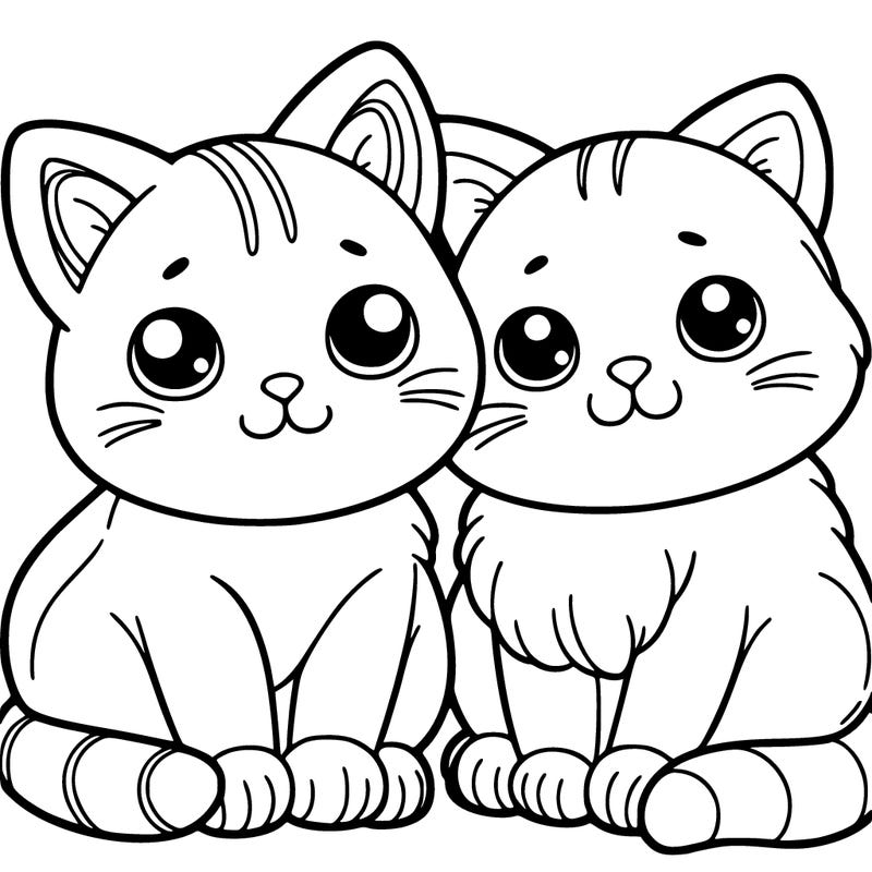 two cats