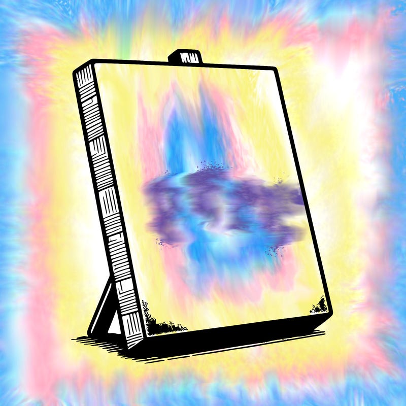 blank canvas realistic