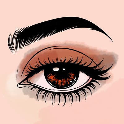 eye closed realistic