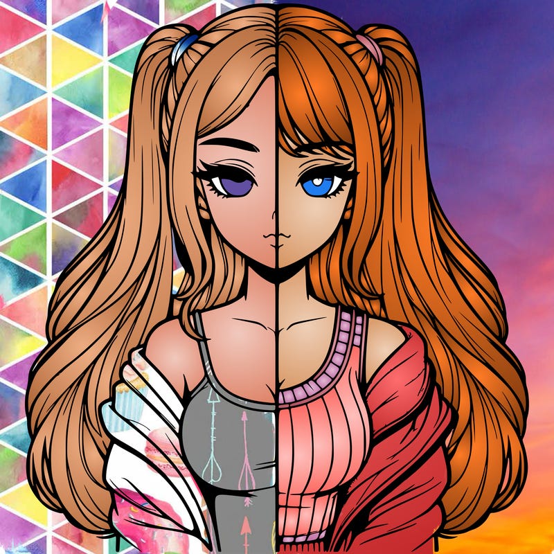 realistic girl split
