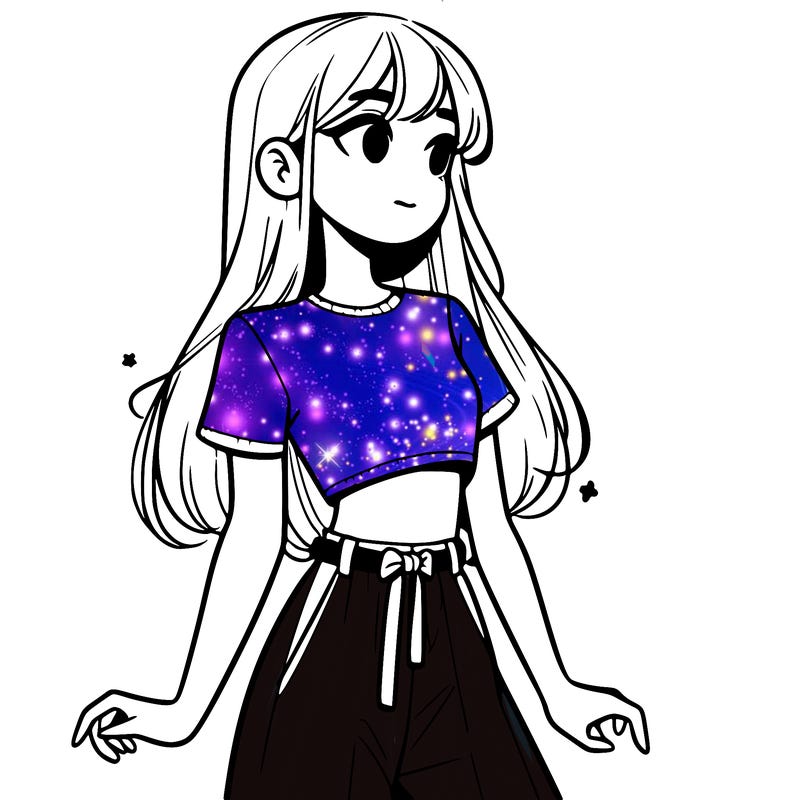 girl in a cute crop top