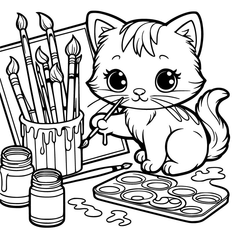 painting kittens