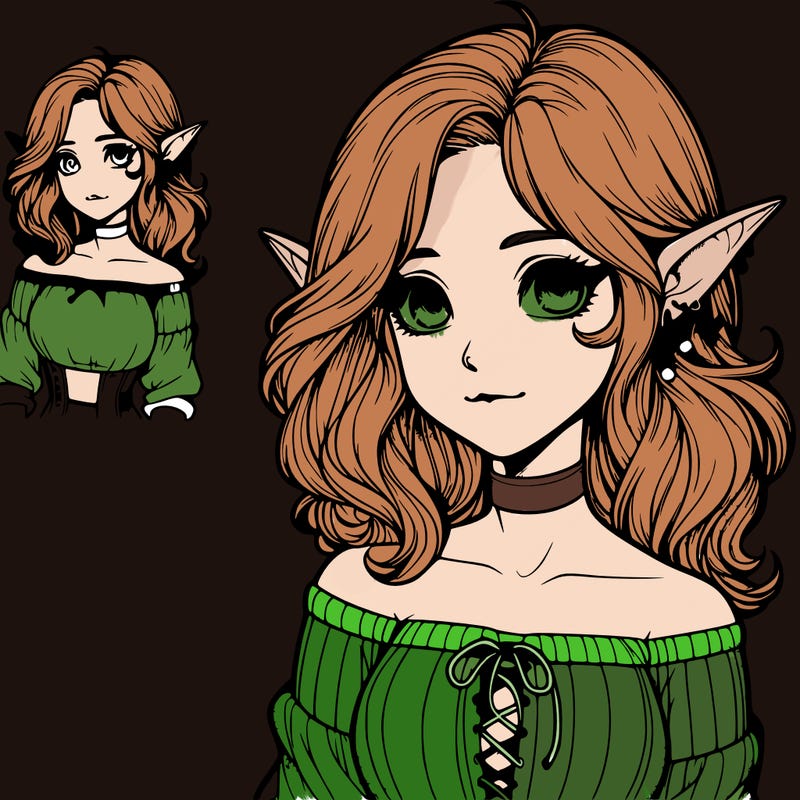 realistic elf  girl