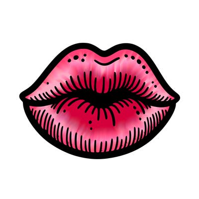 kissing lips