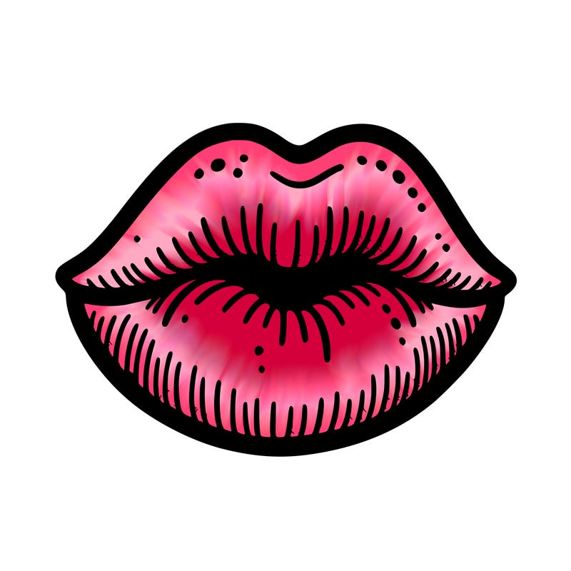 kissing lips