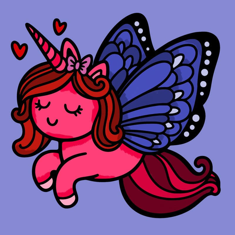 unicorn butterfly