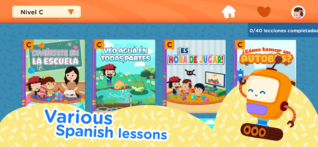 Spanish & English for Kids - Selection of interactive Spanish lessons and books for children