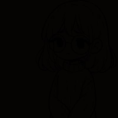 sad girl with glasses in a sweater