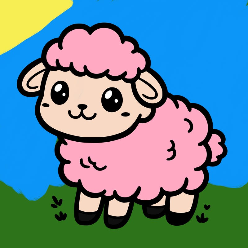 really cute sheep