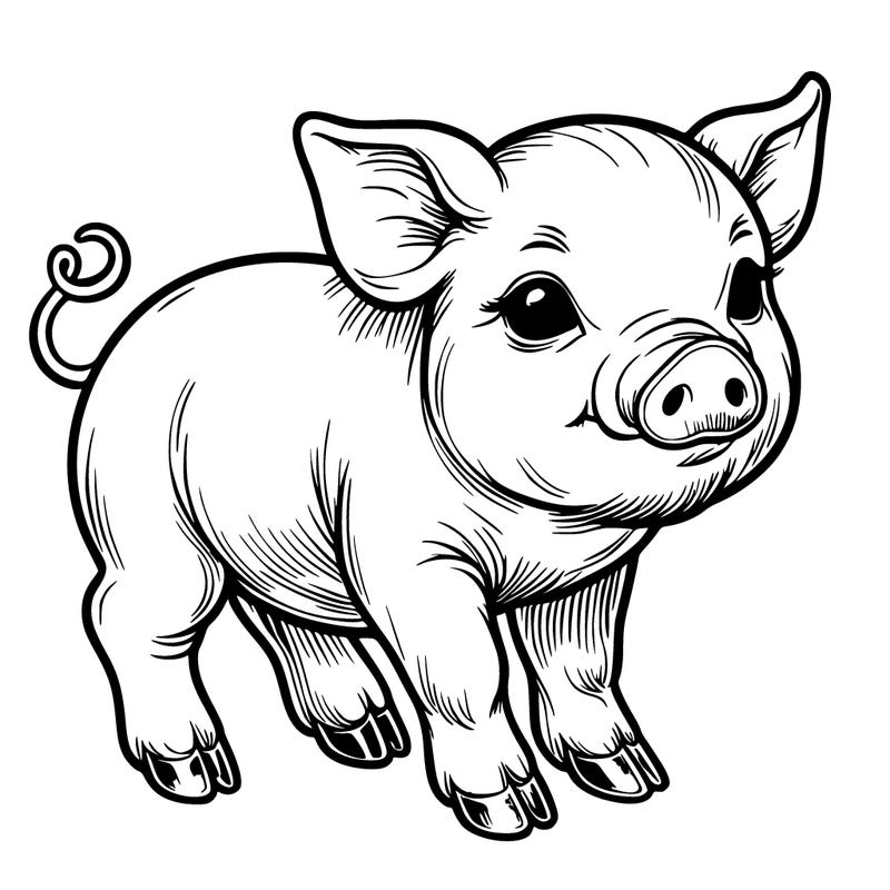 realistic baby pig