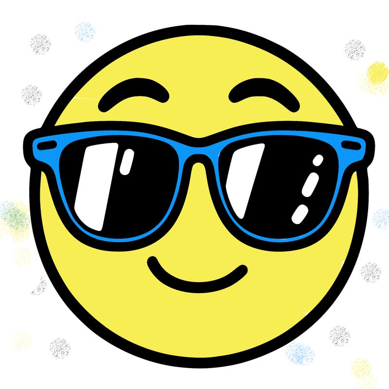 emoji with sunglasses