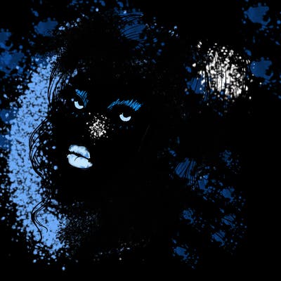 realistic girl with a ponytail on her hair and lips