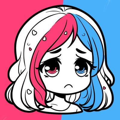 sad girl face