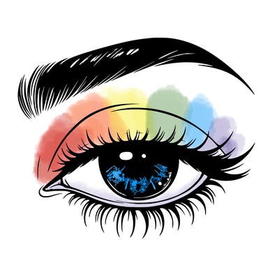 eye closed realistic