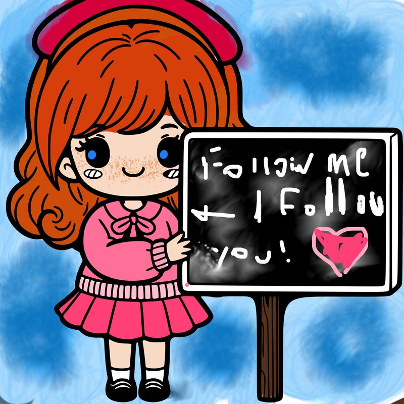 girl holding a sign