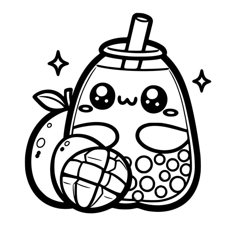 cute boba with mango’s