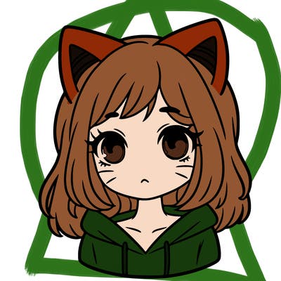 girl with cat ears