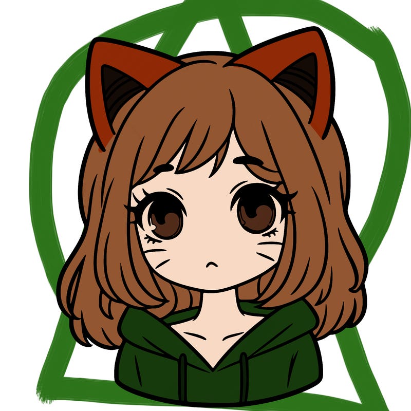 girl with cat ears