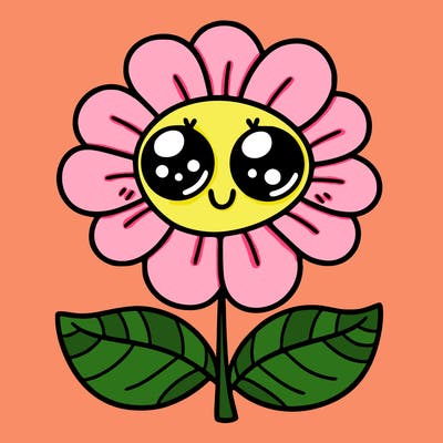 flower with eyes