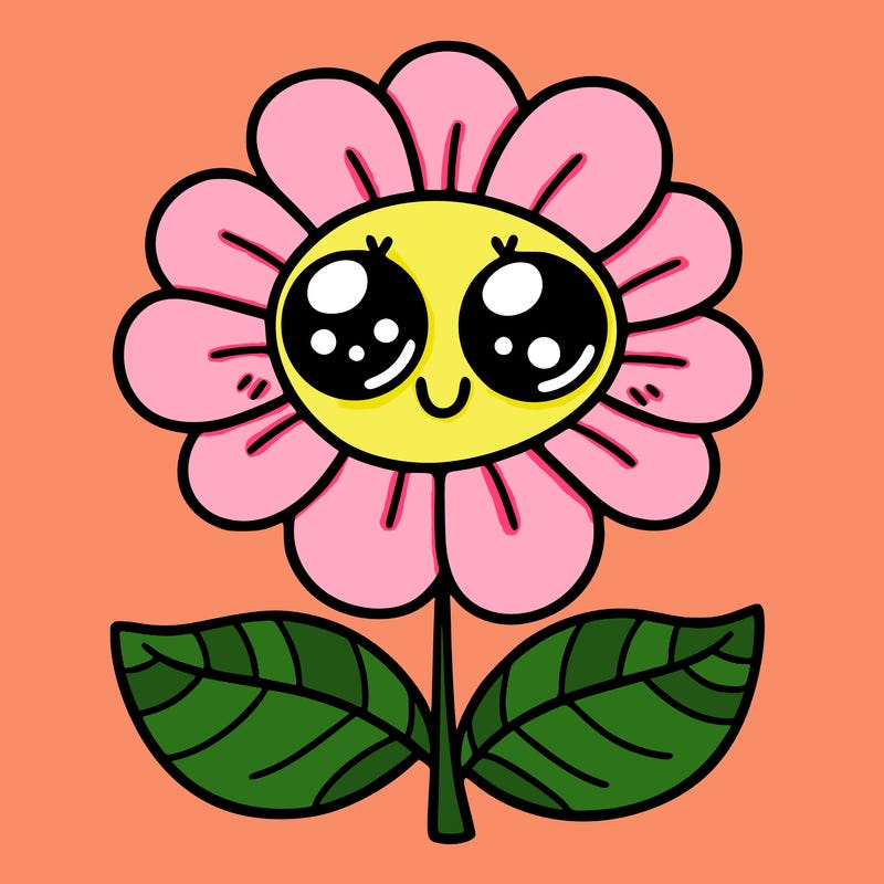 flower with eyes