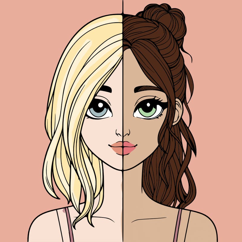 realistic girl split