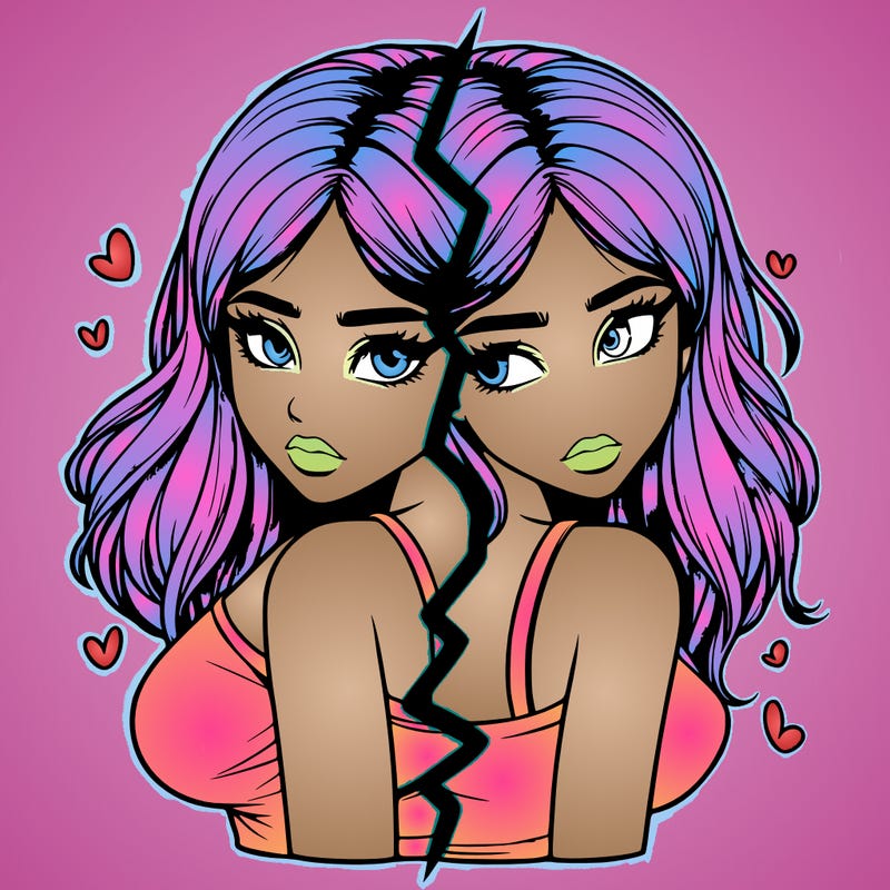 realistic girl split