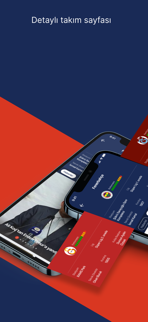 FOTOMAÇ–spor haberleri - The Fotomac app interface displaying detailed statistics and information for Turkish football teams