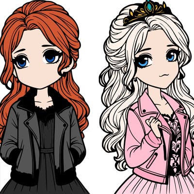 a princess with a jacket realistic