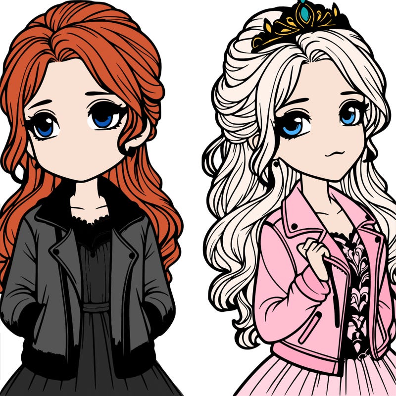 a princess with a jacket realistic