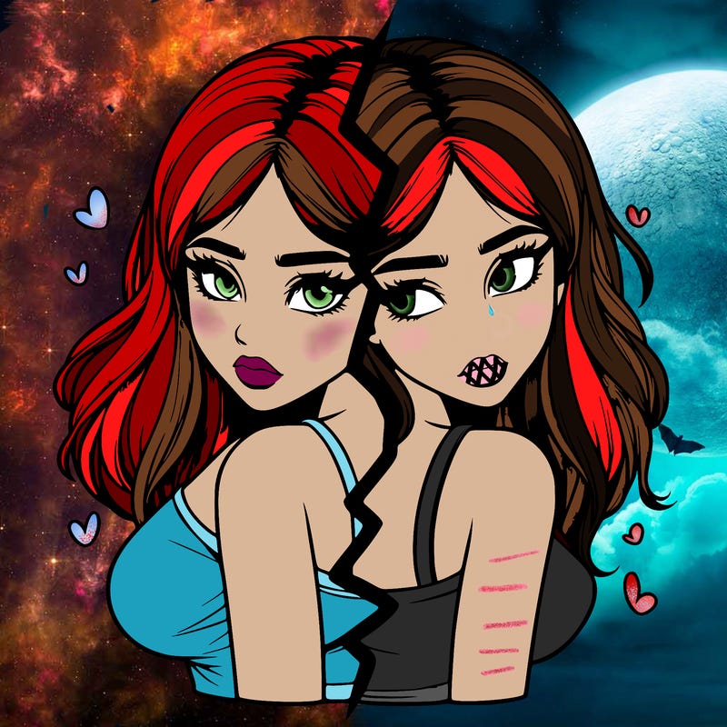 realistic girl split