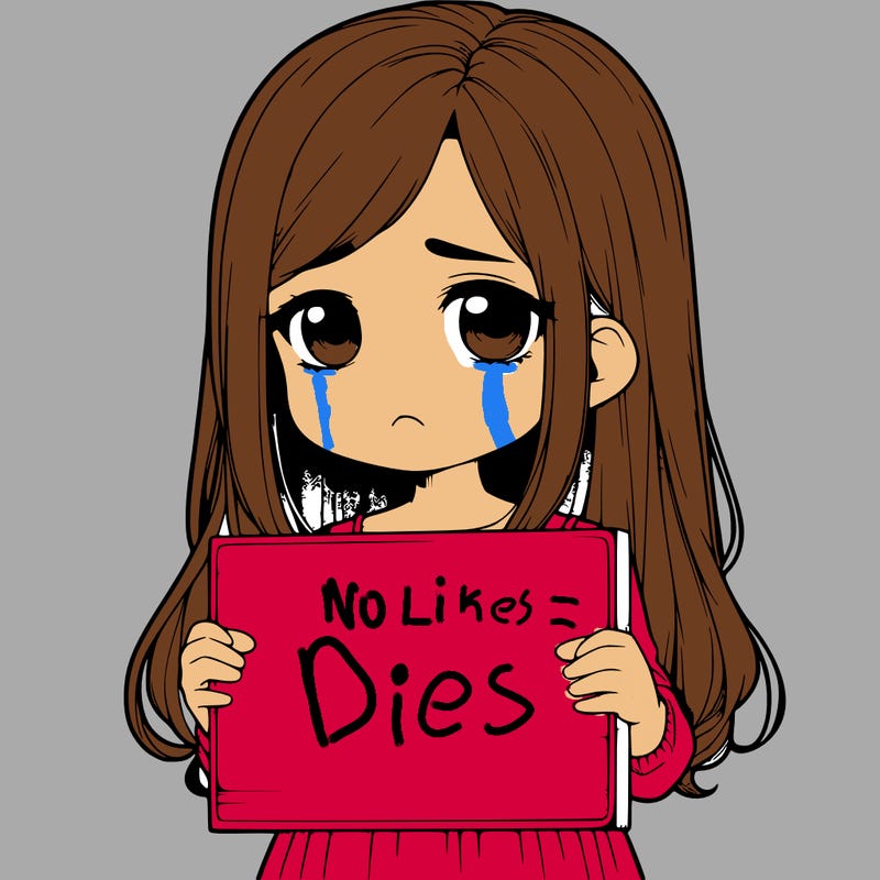 sad realistic girl holding a blank sign