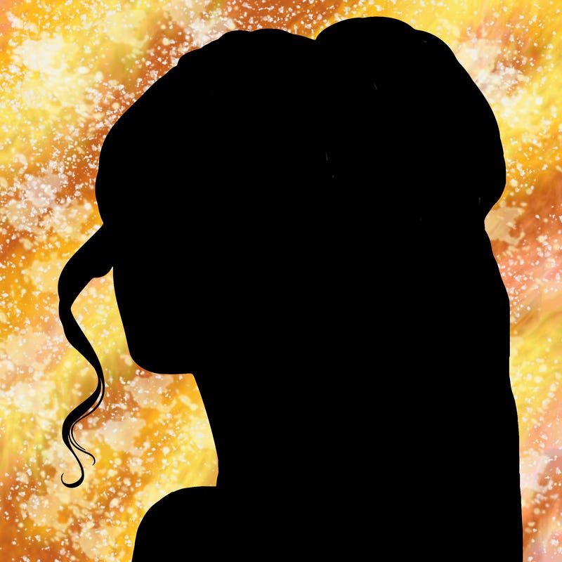 realistic girl with a ponytail on her hair and lips