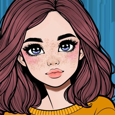 realistic girl whith cute eyes