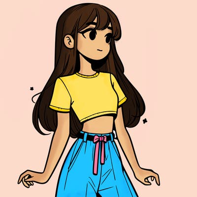 girl in a cute crop top