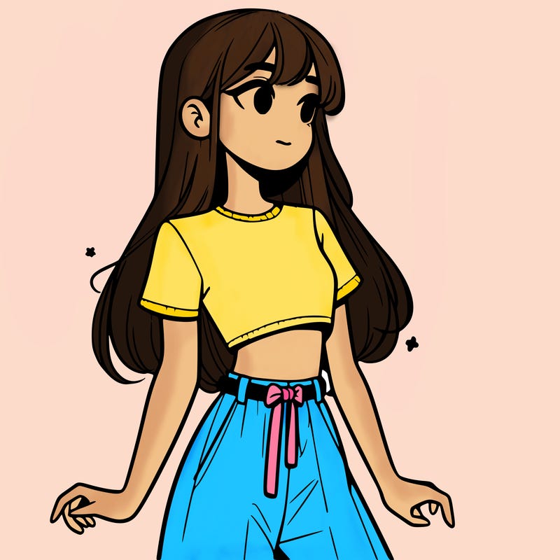 girl in a cute crop top