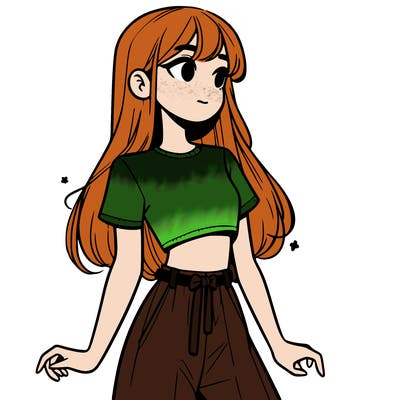 girl in a cute crop top