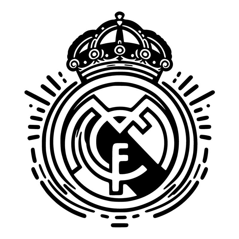 white real madrid logo